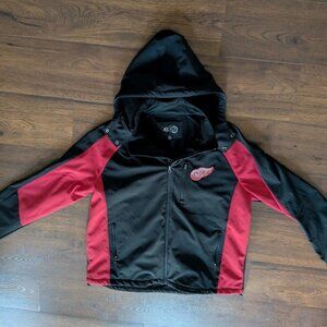 Detroit Red Wings Winter Hoodie Red & Black Full Zip NHL Licensed Men's L Large